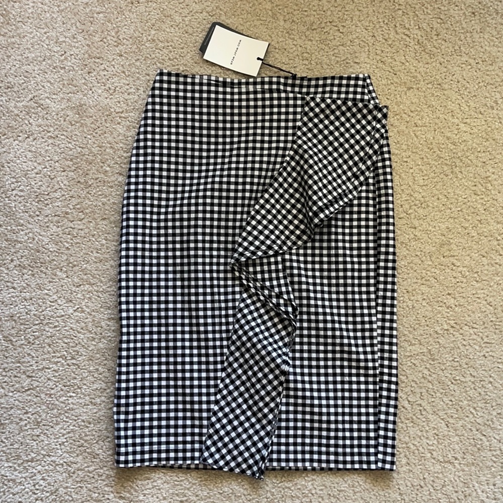 Who What Wear Gingham Skirt NWT